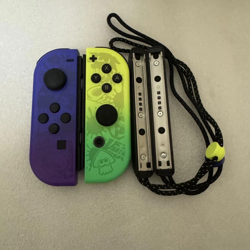 Switch Splatoon 3 Nintendo Joy-Con Controller LR & Set Strap2 Official Edition - Image 2 of 4