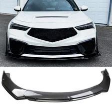 Front Bumper Lip Splitter Spoiler Body Kit Carbon Fiber For Acura Integra