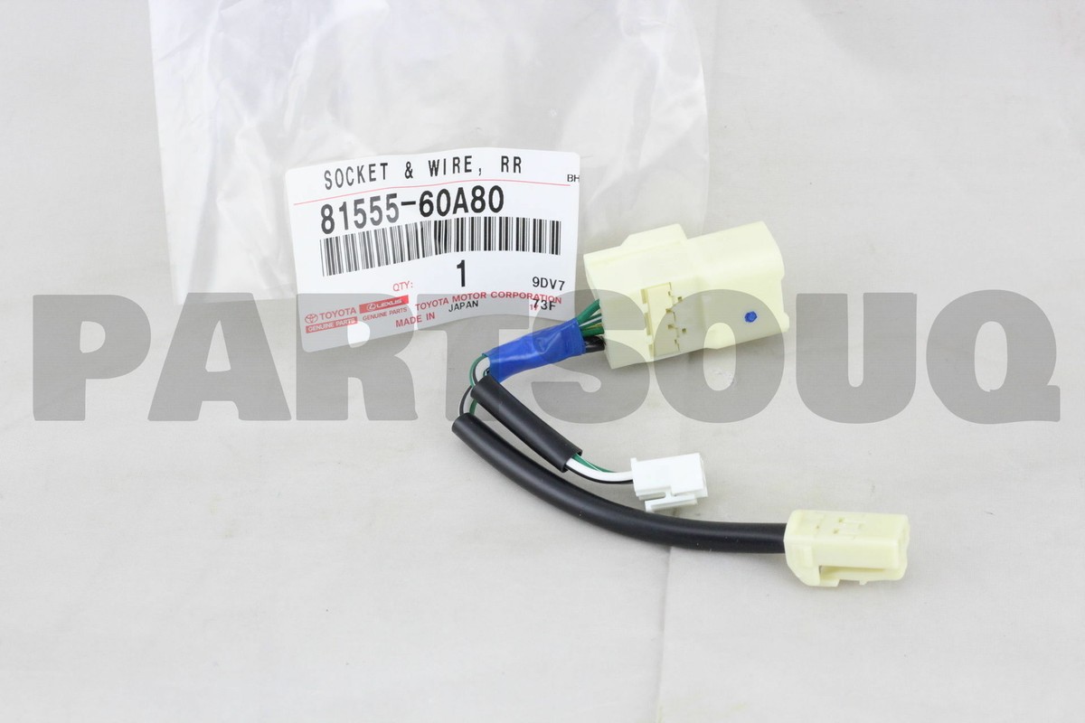 8155560A80 Toyota SOCKET & WIRE SUB-ASSY, REAR COMBINATION LAMP