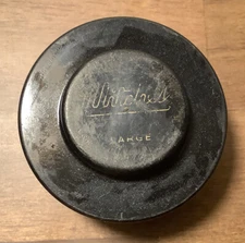 Mitchell Garcia LARGE Royal Bonnyl Black Spinning Spool 2.25" w/Case FRANCE VINT