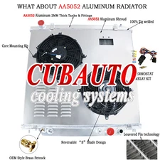 Aluminum Radiator Shroud Fan Relay Kits For Ford F250 F350 1999-2005 Powerstroke