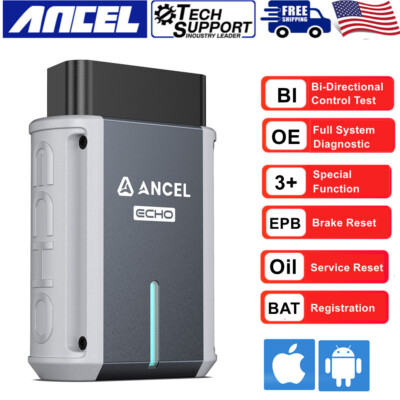 Wireless OBD2 Scanner Car Diagnostic Tool for iOS & Android All Softwares Free 