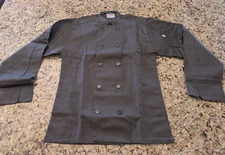 Uncommon Threads Long Sleeve Chef Shirt 0488-6502 Orleans Olive Green size SM