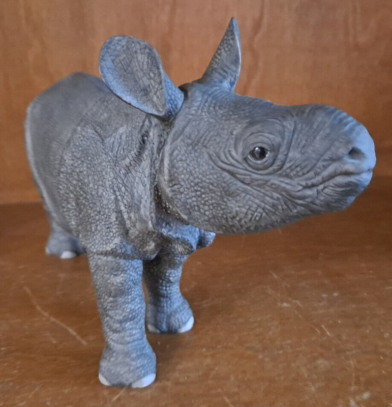 Lenox Asian Rhino Calf, 1991,  Fine Porcelain, with COA
