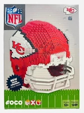 Kansas City Chiefs FOCO NFL BRXLZ Team Helmet 3-D Construction Block Set!