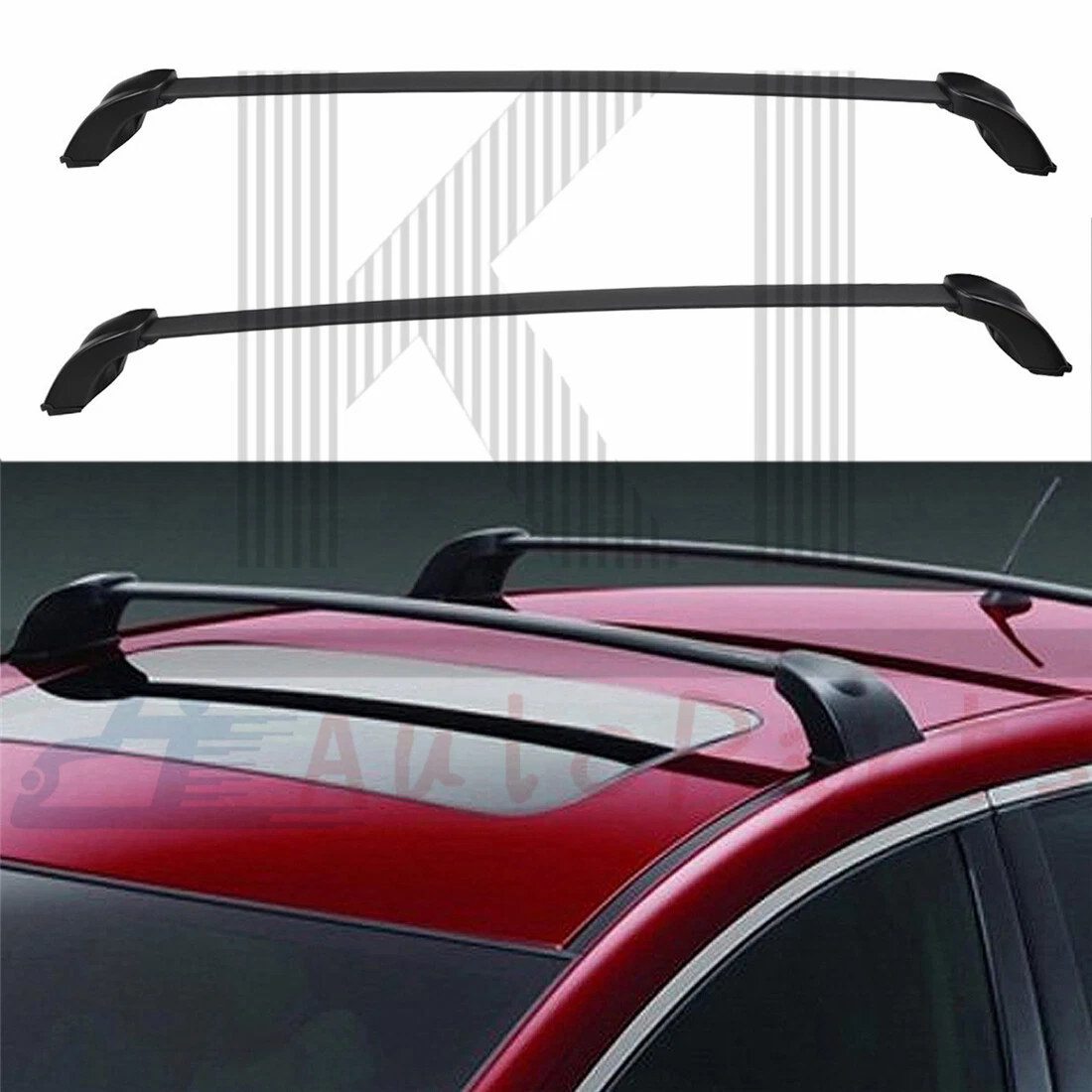 Pair Luggage Carrier Roof Rack Cross Bar Crossbars For 2007 2012