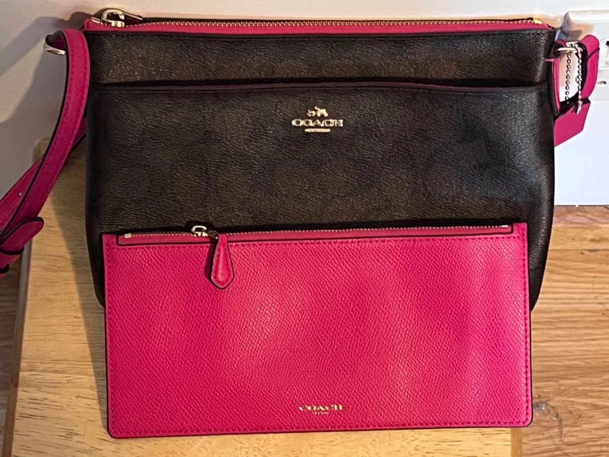 Coach EAST WEST POP CROSSBODY IN SIGNATURE CANVAS COACH F52657