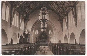 Details About Arvika Sweden Pc Postcard Church Interior Kurkan Swedish Sverige Varmland County - 
