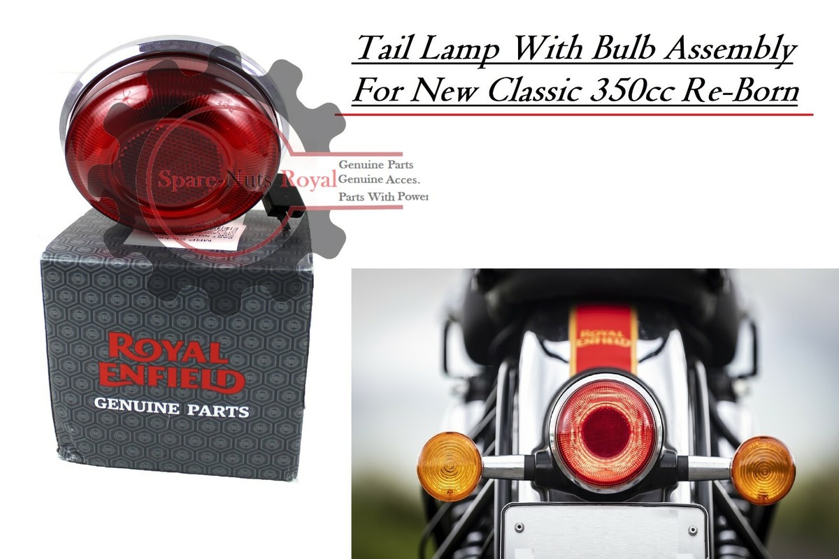 Genuine Royal Enfield Classic Reborn 350 Tail Lamp Assembly – 2022-2024 (Red Lens)
