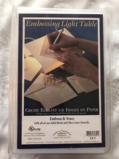 Used American Traditional Stencils Embossing Light Table LB-2 Excellent cond