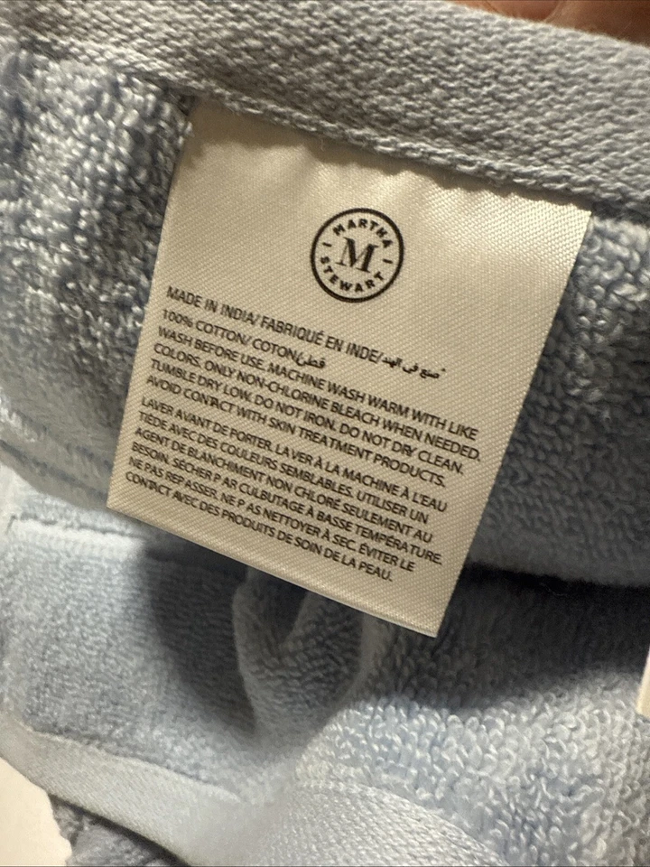 (2) Toallas de baño spa 100 % algodón COLECCIÓN MARTHA STEWART, 30" X 54" Foto 4 de 4