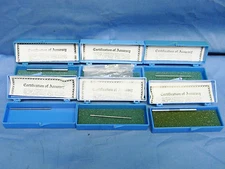 (6) Deltronic TP25 Tenth Plug Gauges 0.0251” -  (2) 0.1440” and (3) 0.0690”