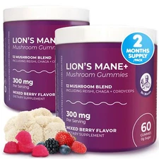 DR. MORITZ Lions Mane Gummies for Adults and Kids 4+ - Mushroom Gummies with ...