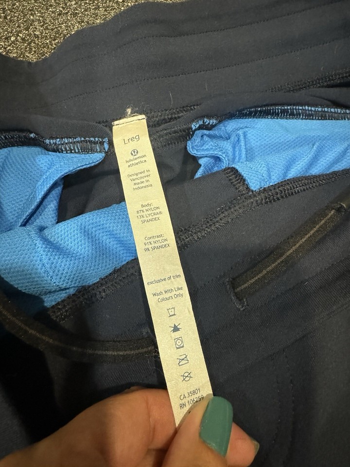 Lululemon Men’s Size Large Regular Kung Fu Pant In Inkwell/navy eBay