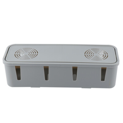 Anti-dust Box Desk Wire Organizer Lid Power Strip Cord Hider Socket Cable Box