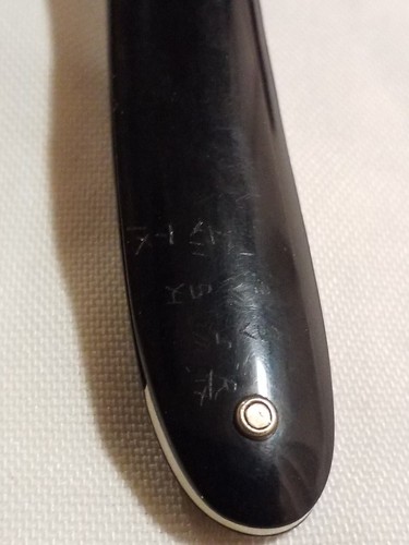 Albero antico marchio H Boker & Co rosso-... n. 101 marchi MT rasoio dritto con marcatura! - Foto 4 di 23