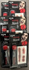 Lot of 6 Vampire Blood  Tattoo Halloween Make-up Kits