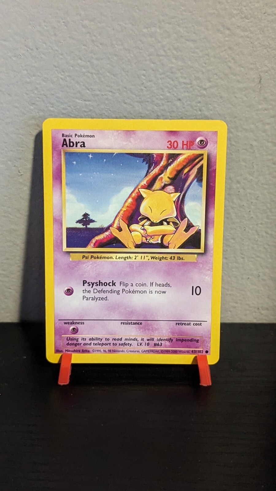 Pokemon TCG Abra Team Rocket 49/82 Unlimited Regular Common Card WOTC NM