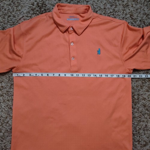 Johnnie-O Orange Polo Boys Sz 16 Prep-Performance Short Sleeve - Picture 5 of 10
