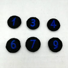 6x Number Tags for Tour Edge Bazooka JMax Rescue Iron-Wood Headcovers