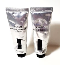 2 x VERSO Skincare Foaming Cleanser For Daily Use 0.85 fl oz BRAND NEW!!!