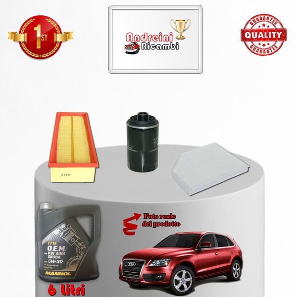 Inspektionskit Filter Und ÖL Audi Q3 2.0 Tfsi 155KW 211CV Von 2014->-image