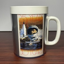 The Space Shuttle Vintage NASA Space Themed Plastic Coffee Cup / Mug Thermo Serv