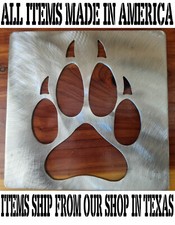 Wolf paw stencil metal stencil, 3.5 inch wood router, painting, wood burning,