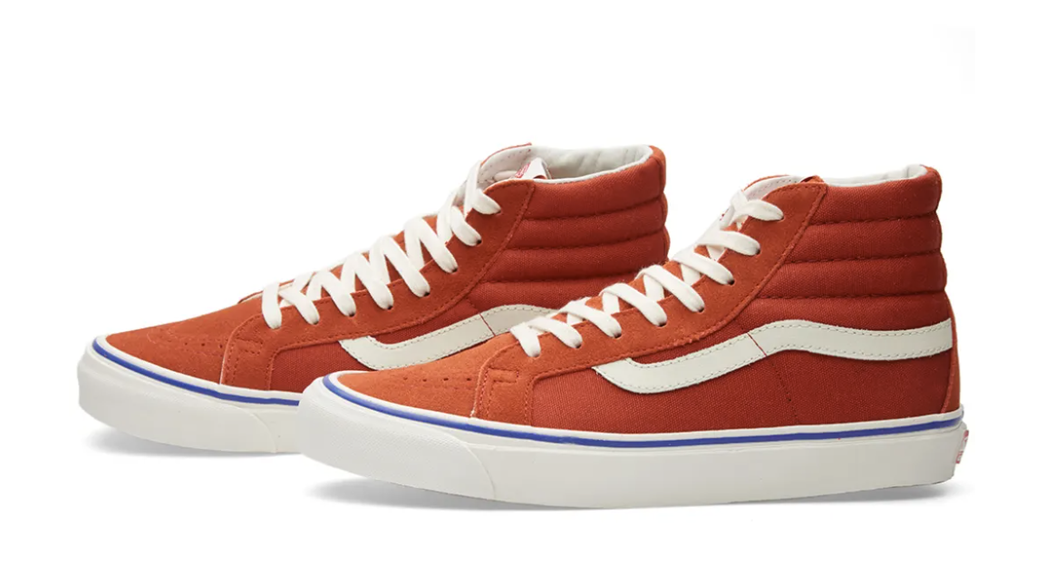 Vans Vault OG SK8-Hi LX Suede Canvas 'Bossa Nova' Orange Vans Vault OG SK8-Hi LX Suede Canvas 'Bossa Nova' Orange