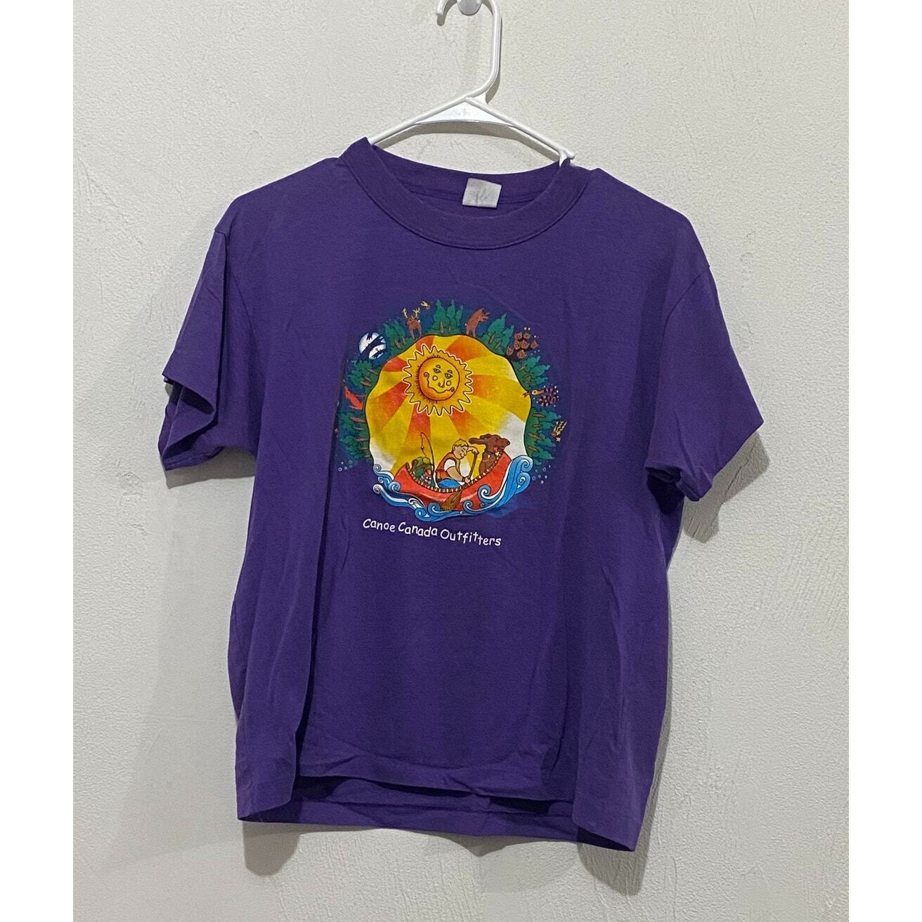 ALTRA Camicia Canada Canoa Camp vintage anni 80