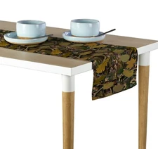 Natural Camo Harvest Table Runners - 12"x72" or 14"x108"