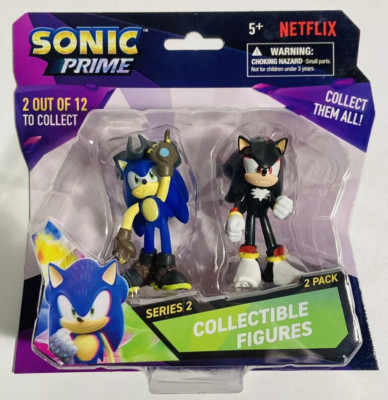 New Sega Sonic The Hedgehog Prime Sonic & Shadow Mini Action Figures Series 2