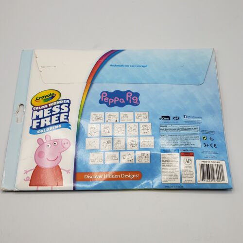 CRAYOLA Color Wonder Mess Free COLORING Peppa Pig 18 Pages 5 Markers New - Picture 3 of 4