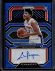 KILLIAN HAYES DETROIT PISTONS 2020-21 PANINI PRIZM BLUE WAVE PENMANSHIP RC AUTO