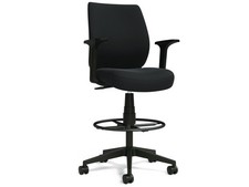 Alera Wessex Drafting Stool, Fabric - Supports Up to 275 lb - 27.95 to 33.66 Sea