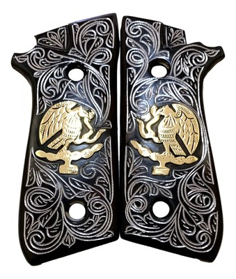 Cachas Taurus Pt92 & Pt58 Hc Plus 65hl Luxury MEXICAN FLAG Grip MADE IN MEXICO