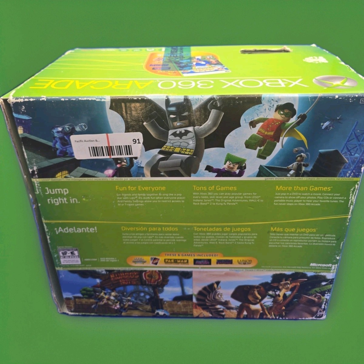 Xbox360  箱無し Microsoft Xbox 360 Arcade Empty Box w/ Inner Packaging & Dividers