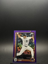 2025 Topps Chrome Update Chase Lee Purple Refractor 215/250 Tigers