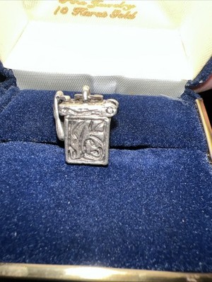 8679 Vintage Sterling 925 Pille Gebet Box Medaillon Anhänger Gift Charm 3/4'' 9,8g