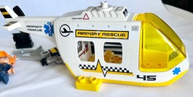 LEGO DUPLO Town Airport  (7841) Helicopter Rescue Unit * Incomplete * Read