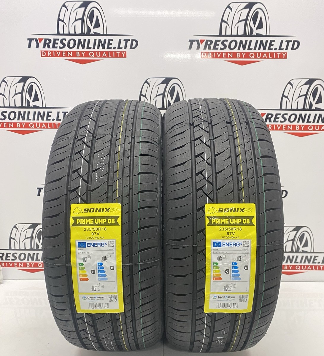2 X 235 50 18 SONIX 235/50R18 97V BRAND NEW M+S TYRES C & B