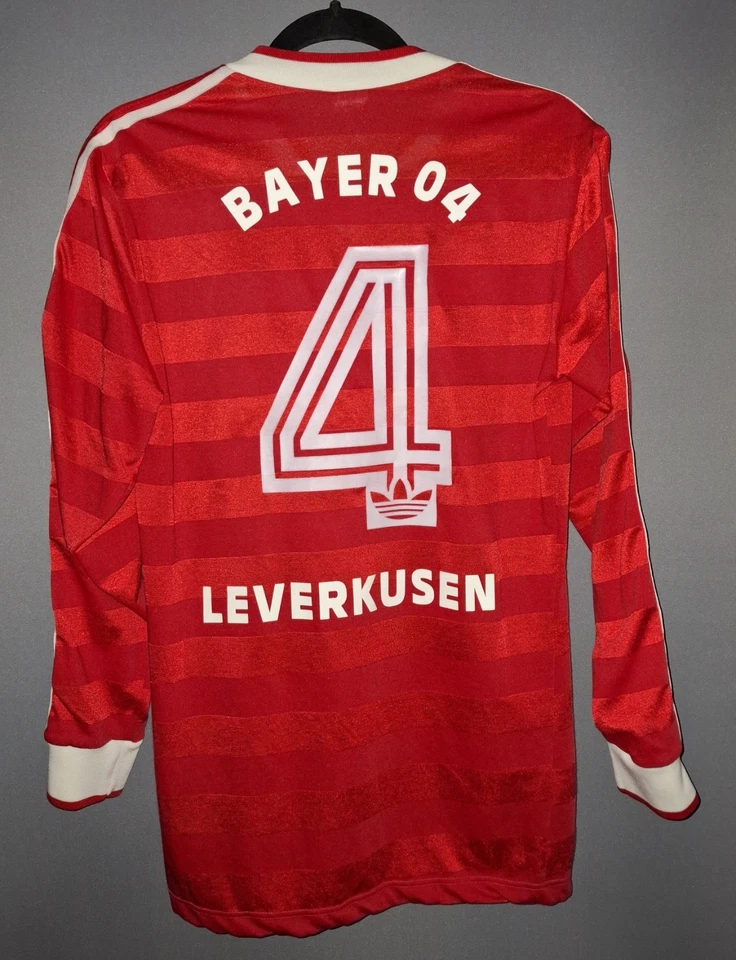 Vintage Adidas Trikot 1985/1986 Langarm No.4 Gr.M mit Bayer Leverkusen Flock  - Bild 3 von 4