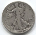 1941-D-WALKING LIBERTY HALF DOLLAR -90% SILVER - LOT # 260