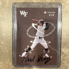 2024 ONIT Wake Forest - Nine Series Swoosh On Card AUTO #122 Nick Kurtz 3/9