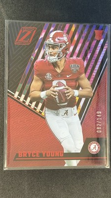 2023 Panini Chronicles Zenith Draft Picks #1 Bryce Young SSP Rookie Red #/149