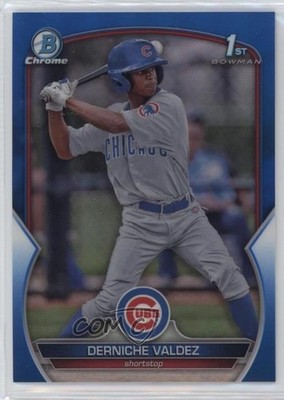 2023 Bowman Chrome Prospects Blue Refractor 98/150 Derniche Valdez #BCP-231 1f7m