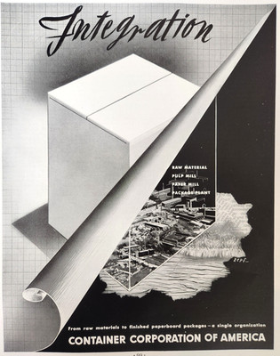 Toni Zepf Integration Container Corporation Vintage 1938 Magazine Print Art