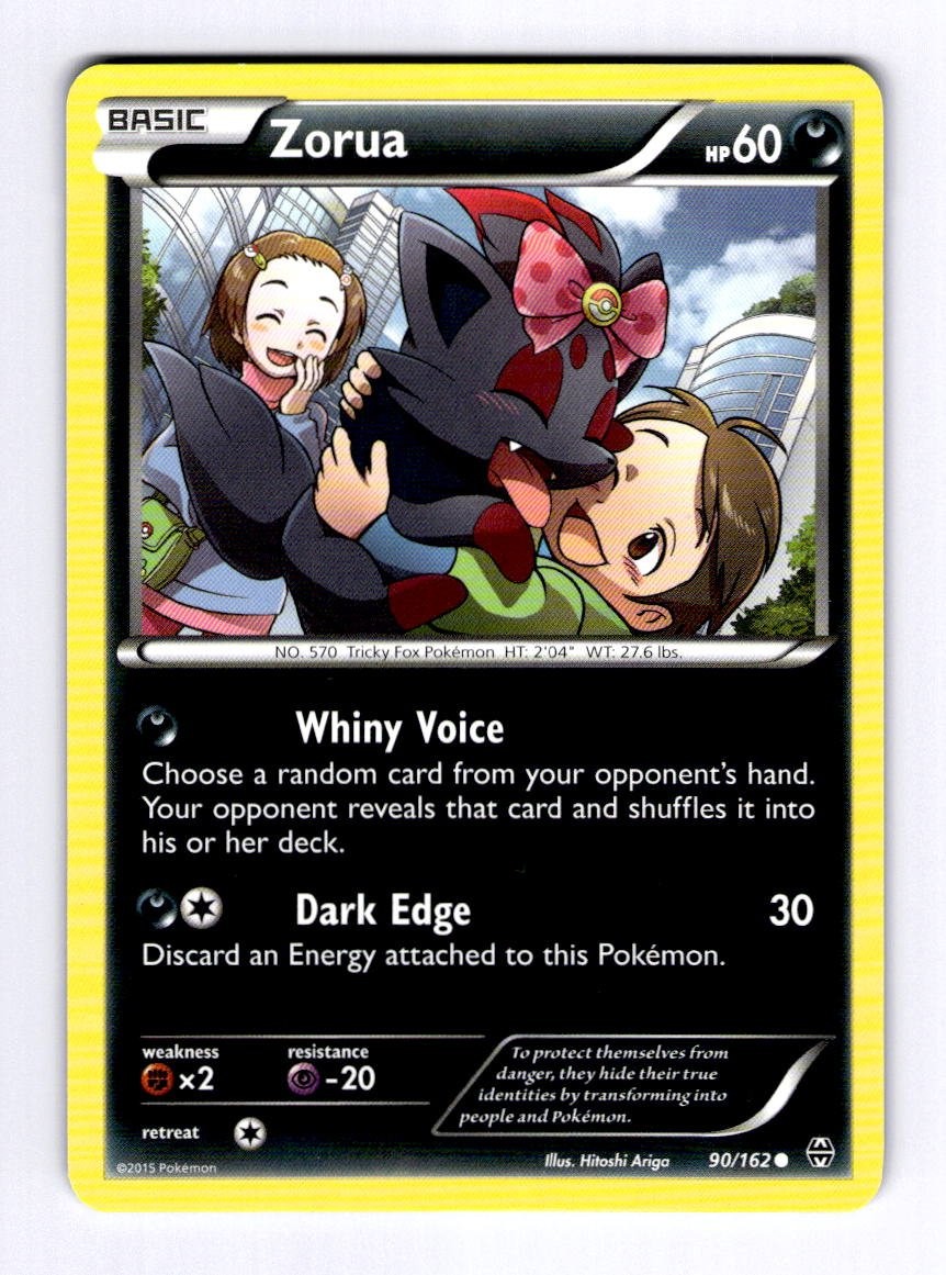 Zorua (90) XY - BREAKthrough #90 (2015) Common NM Pokemon