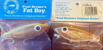 MirrOlure Paul Brown Fat Boy-91 Fishing Lure Bait..Excellent for Saltwater