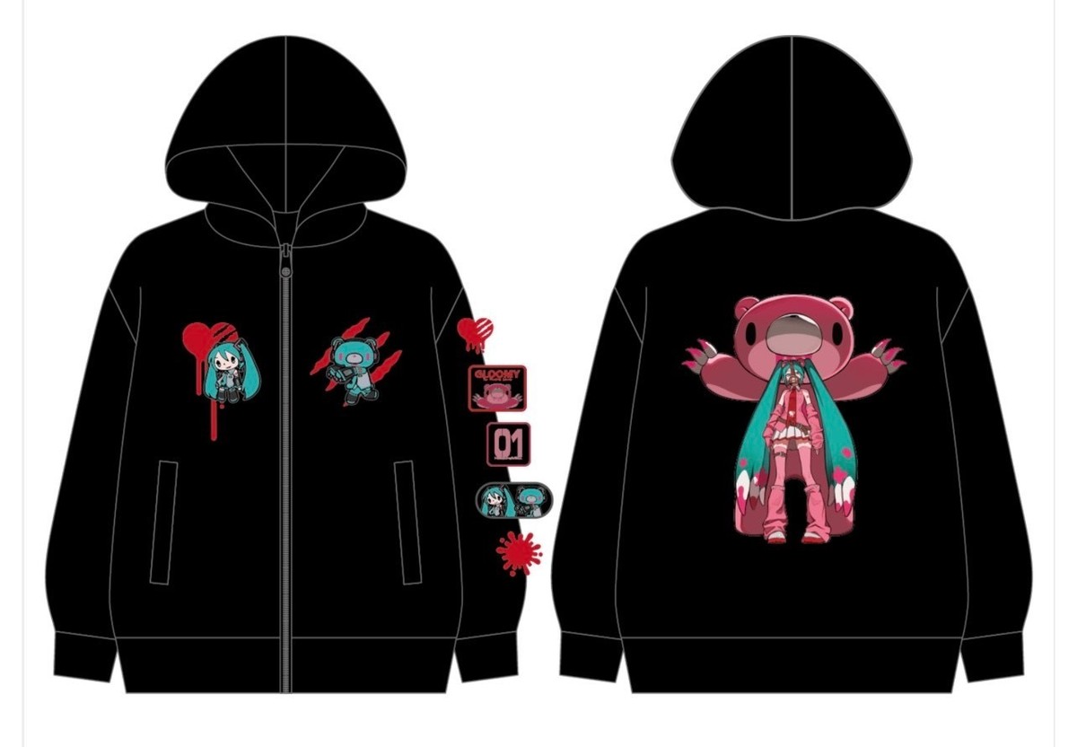 PSL GLOOMY meets Hatsune Miku Hoodie (FREE) | eBay